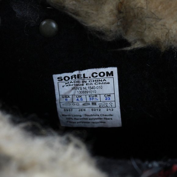 Sorel Joan of Arctic Black Waterproof Insulated Winter Boots Size US 6 - Picture 6 of 10